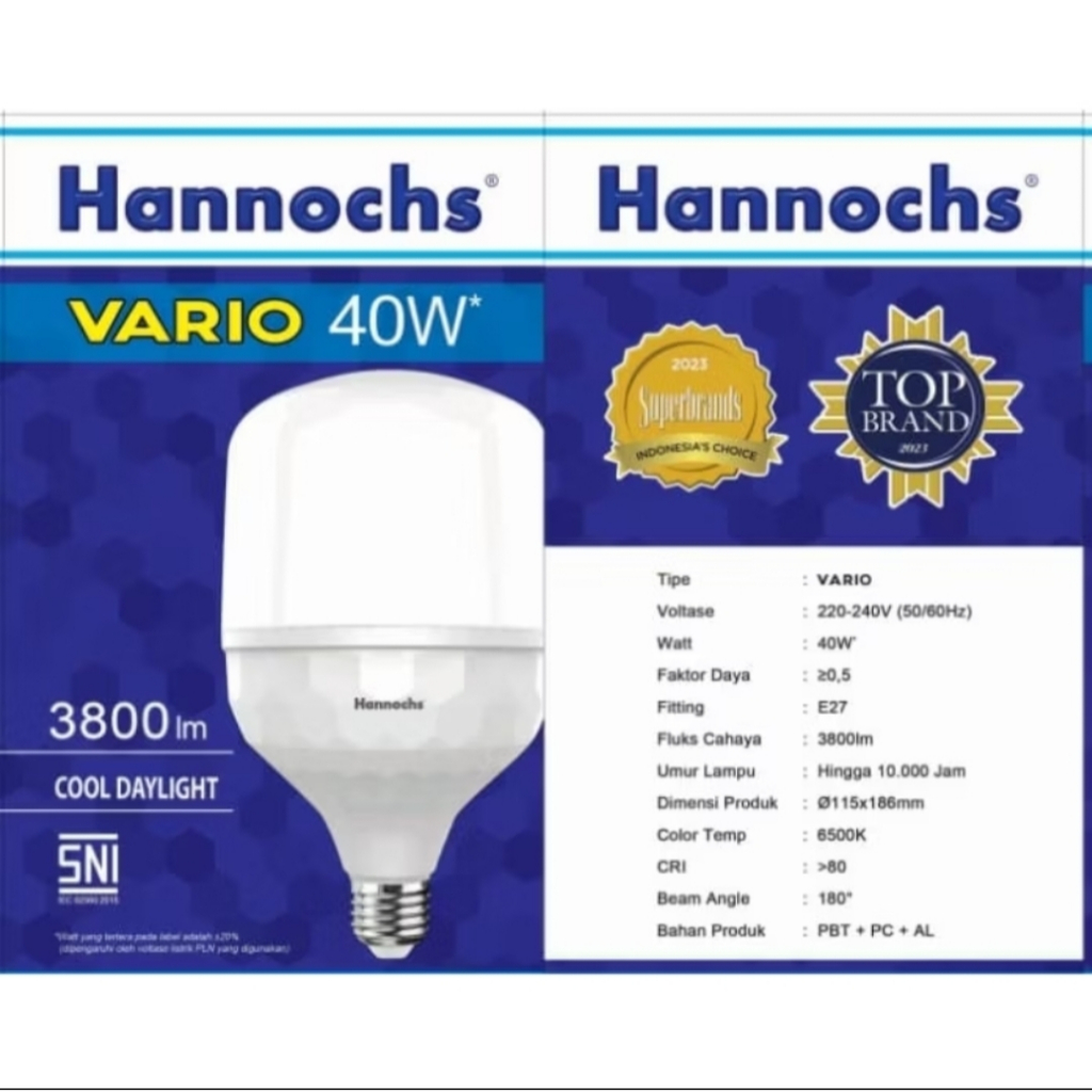 Bola Lampu Led Hannochs Vario 40 45 Watt Bohlam Hannochs Led Vario