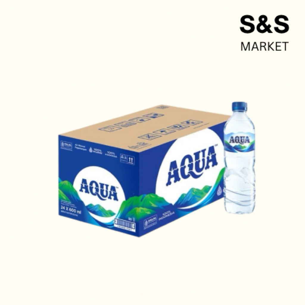 

Air Mineral Aqua 600ml (1 Dus)