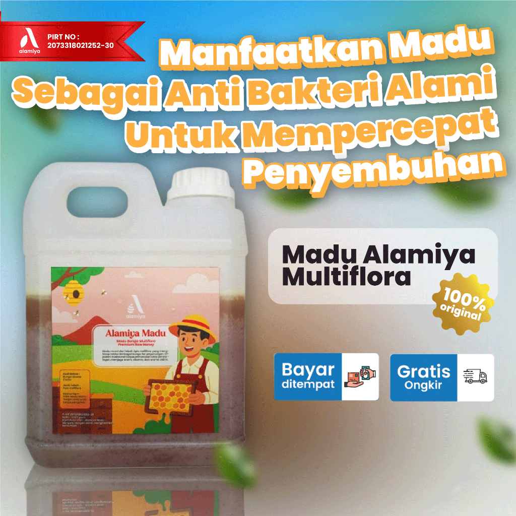 

Alamiya - Madu Multiflora 1000Gram Untuk Penyembuhan Tanpa Tambahan Gula Pure Raw Honey