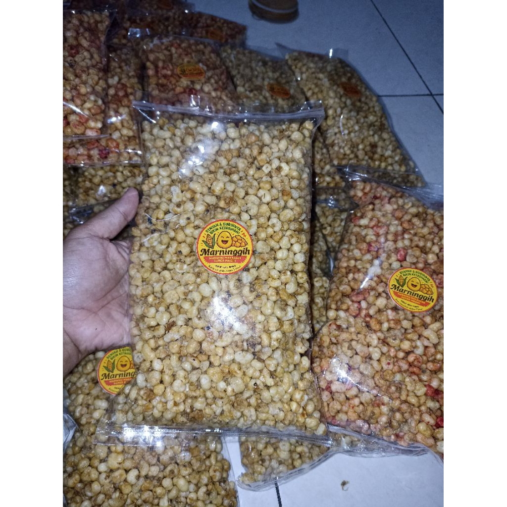

Marning Makassar Super Renyah, Rasa Gurih Bawang dan Pedas (500gram)