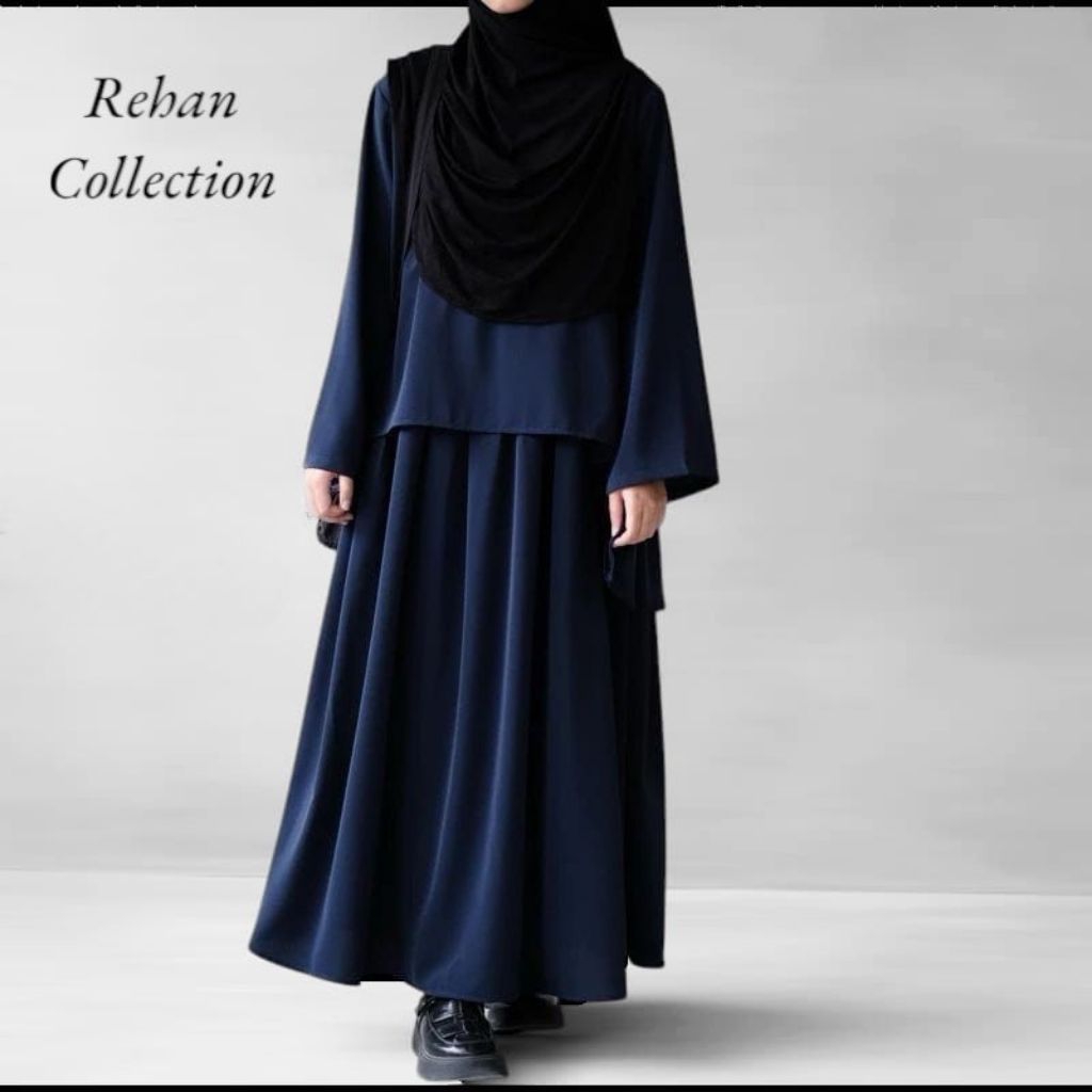 one set rok+ tunik/gamis remaja/tunik abaya