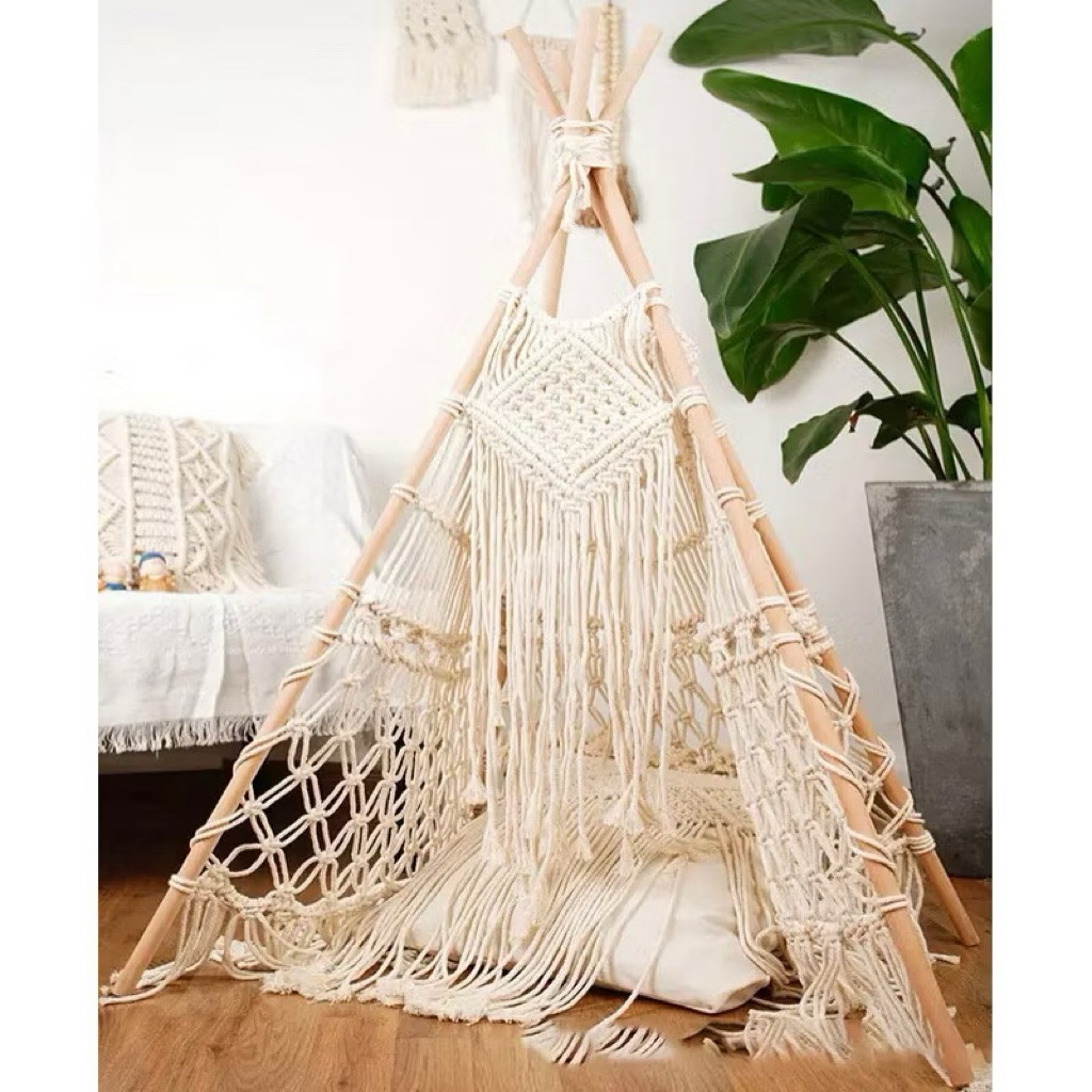 Macrame tenda properti foto bayi dekorasi studio foto