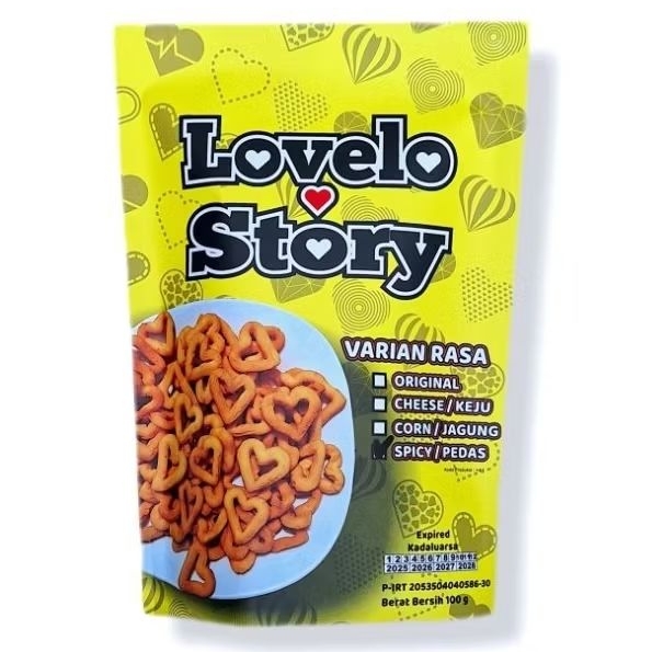 

cemilan lovelo story snack rasa pedas/spicy