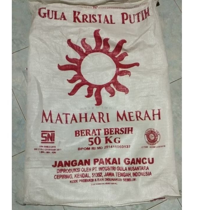Karung Bekas Gula 50kg sekali pakai