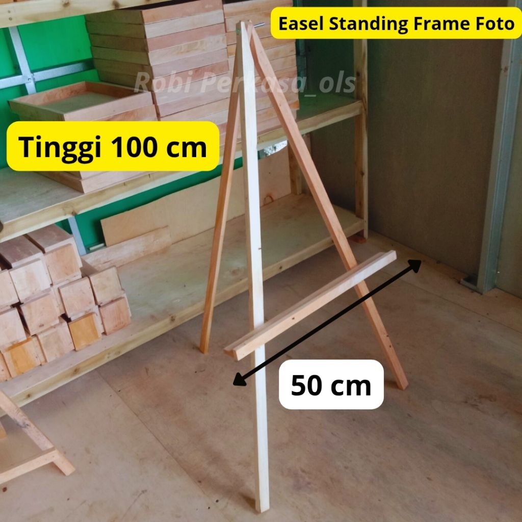 

Stand Foto Kayu Wooden Easel Sandaran Kanvas Lukis | Easel Standing Foto Prewedding Tinggi