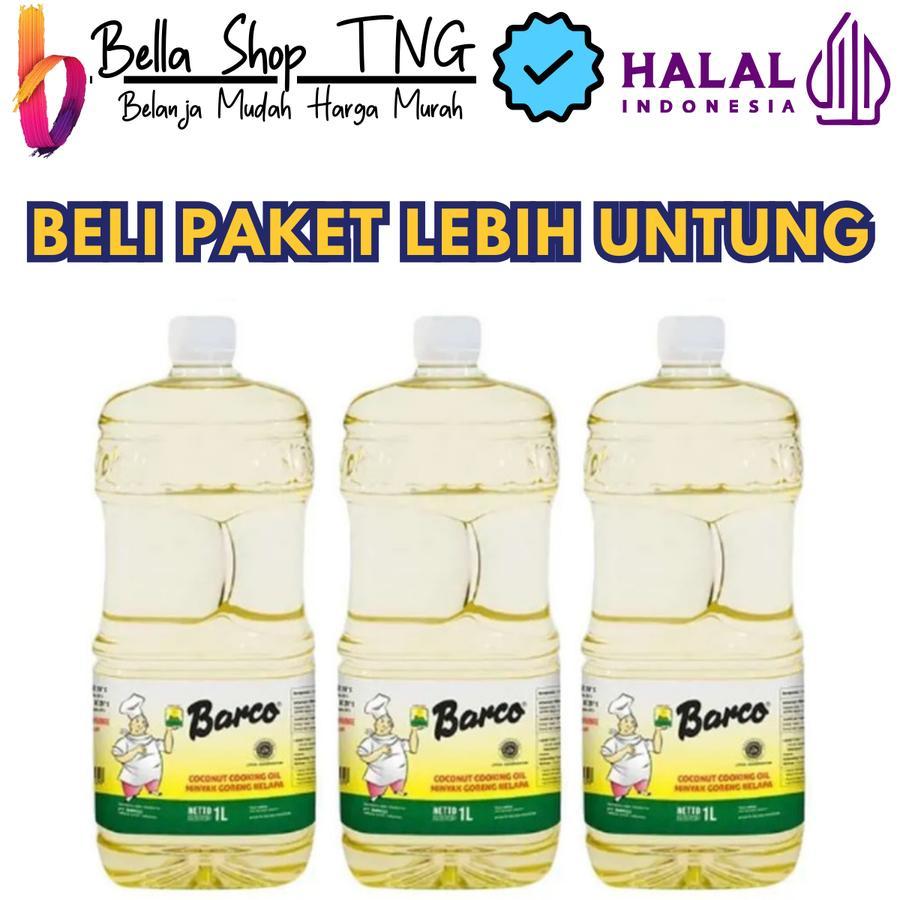 

PROMO Barco Minyak Goreng Botol 1 Liter x 3 pcs Minyak kelapa berkualitas tinggi