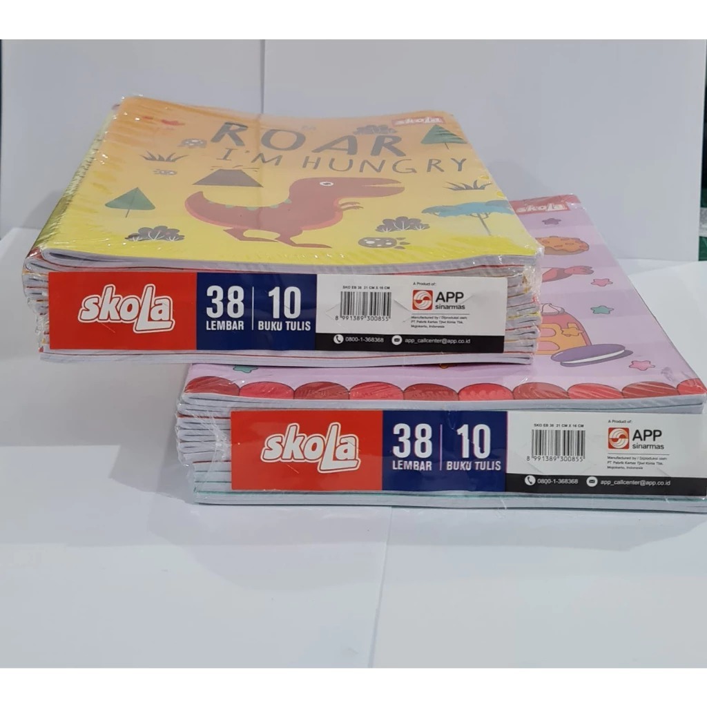 

Buku Tulis Skola by SiDU 38 Lembar 1 Pack 10 Pcs RB9