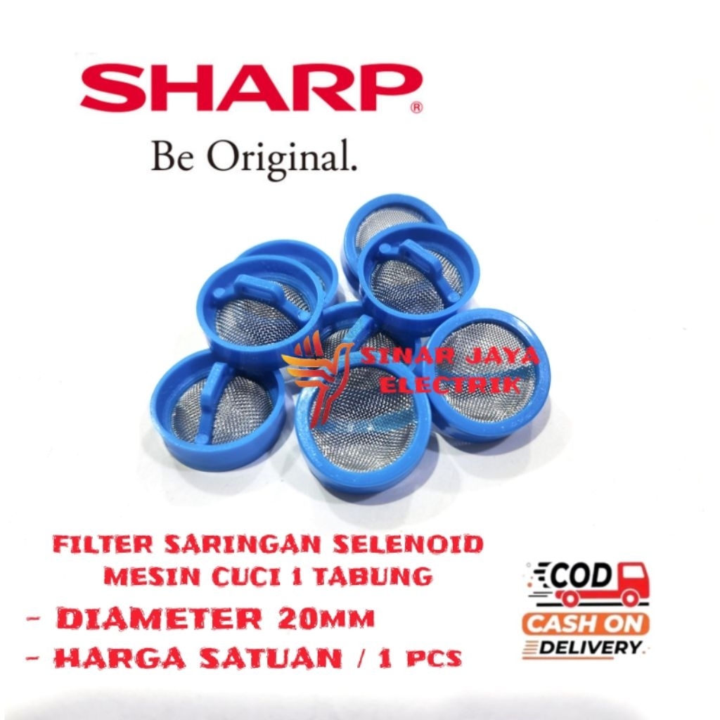 FILTER SARINGAN SELENOID MESIN CUCI SHARP 1 TABUNG | SARINGAN SELENOID MESIN CUCI SHARP