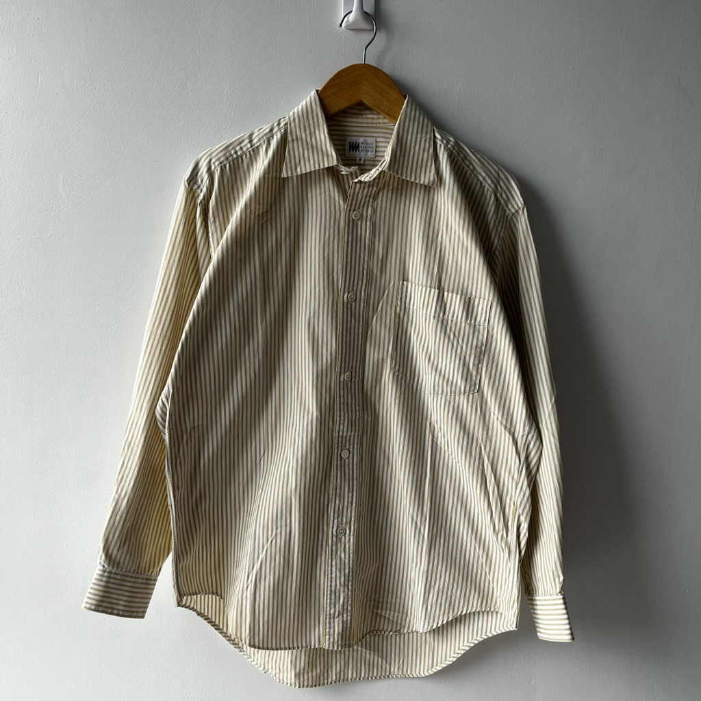 kemeja Issey Miyake design studio stripe shirt