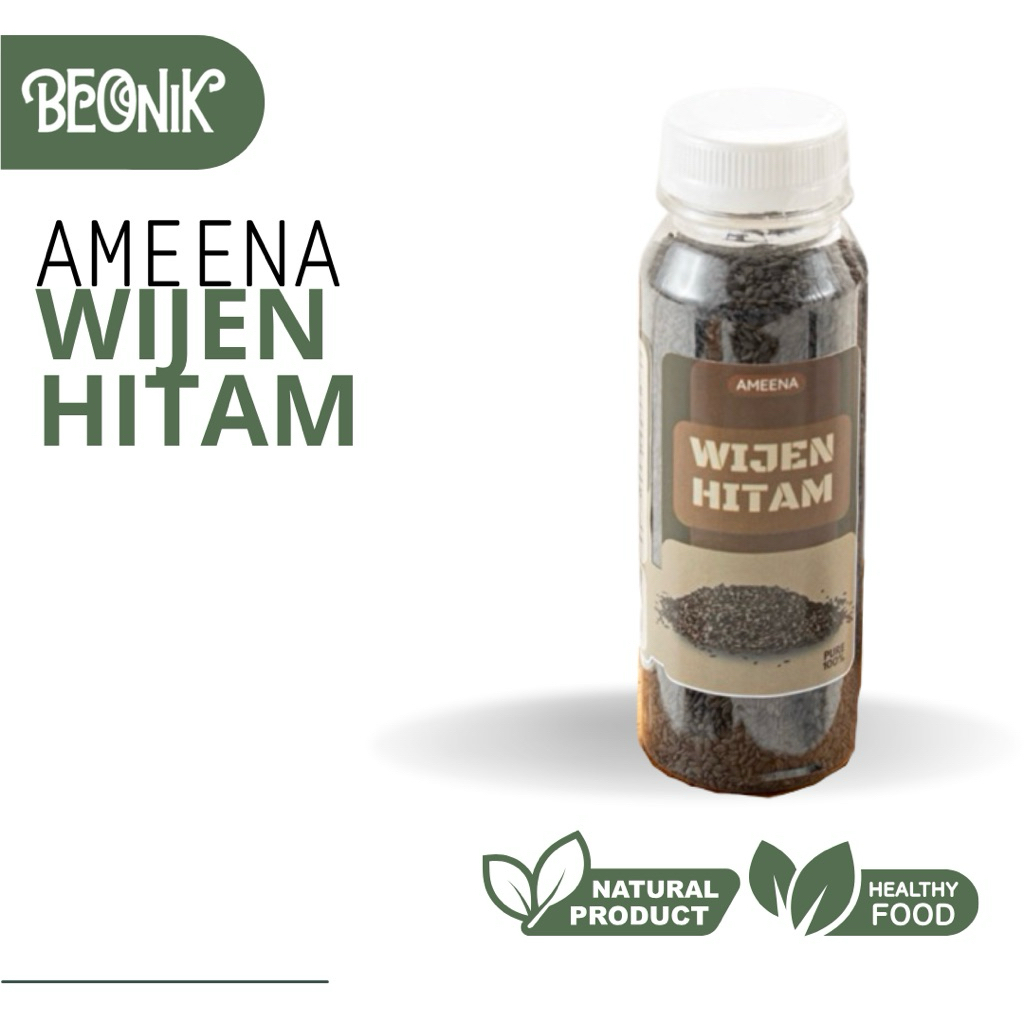 

Biji Wijen Hitam Black Sesame Seed 170GR | Ameena Premium Quality