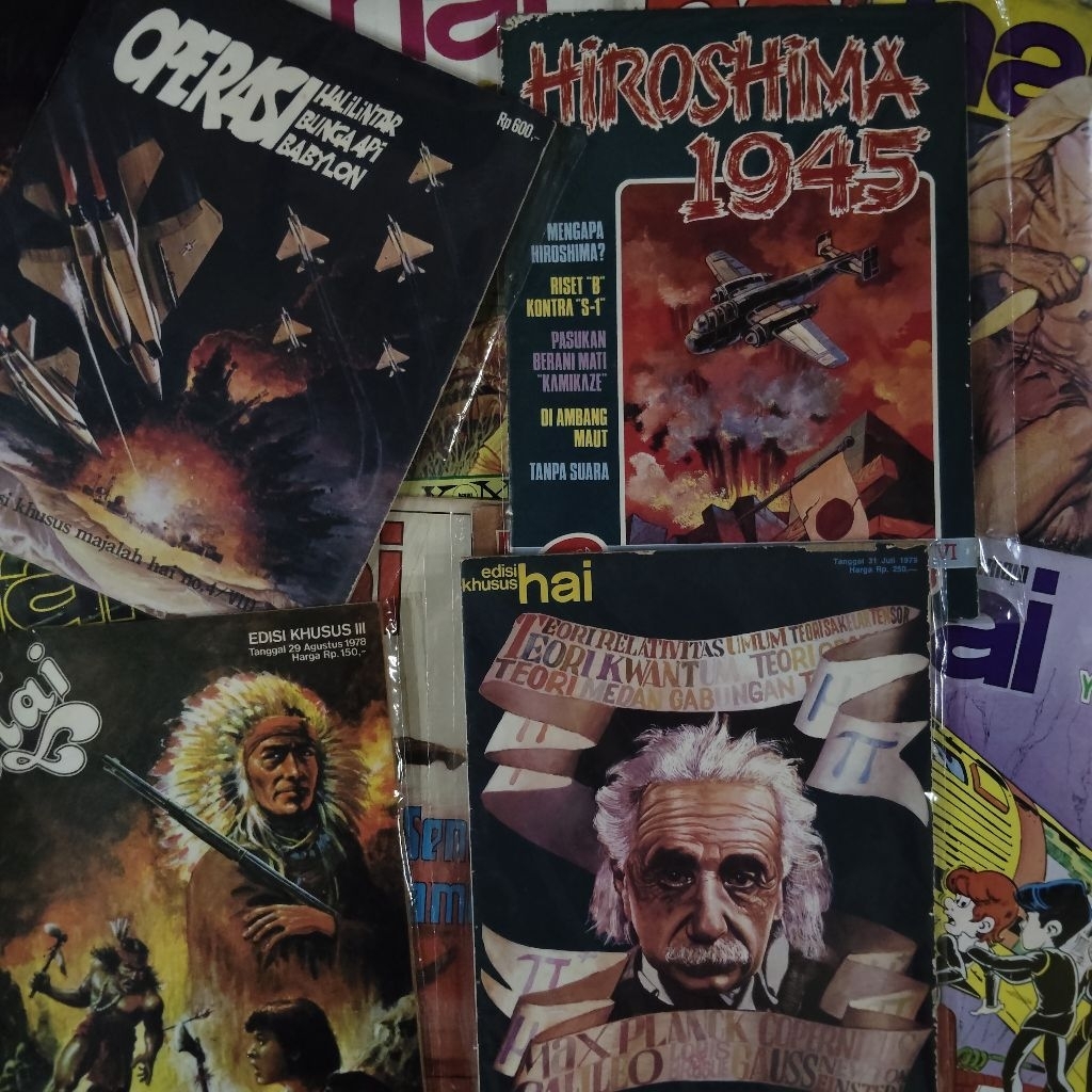 Buku Langka Original • Majalah Hai Jadul Tahun 1970an / Majalah Hai Jadul Edisi Khusus / Majalah Hai