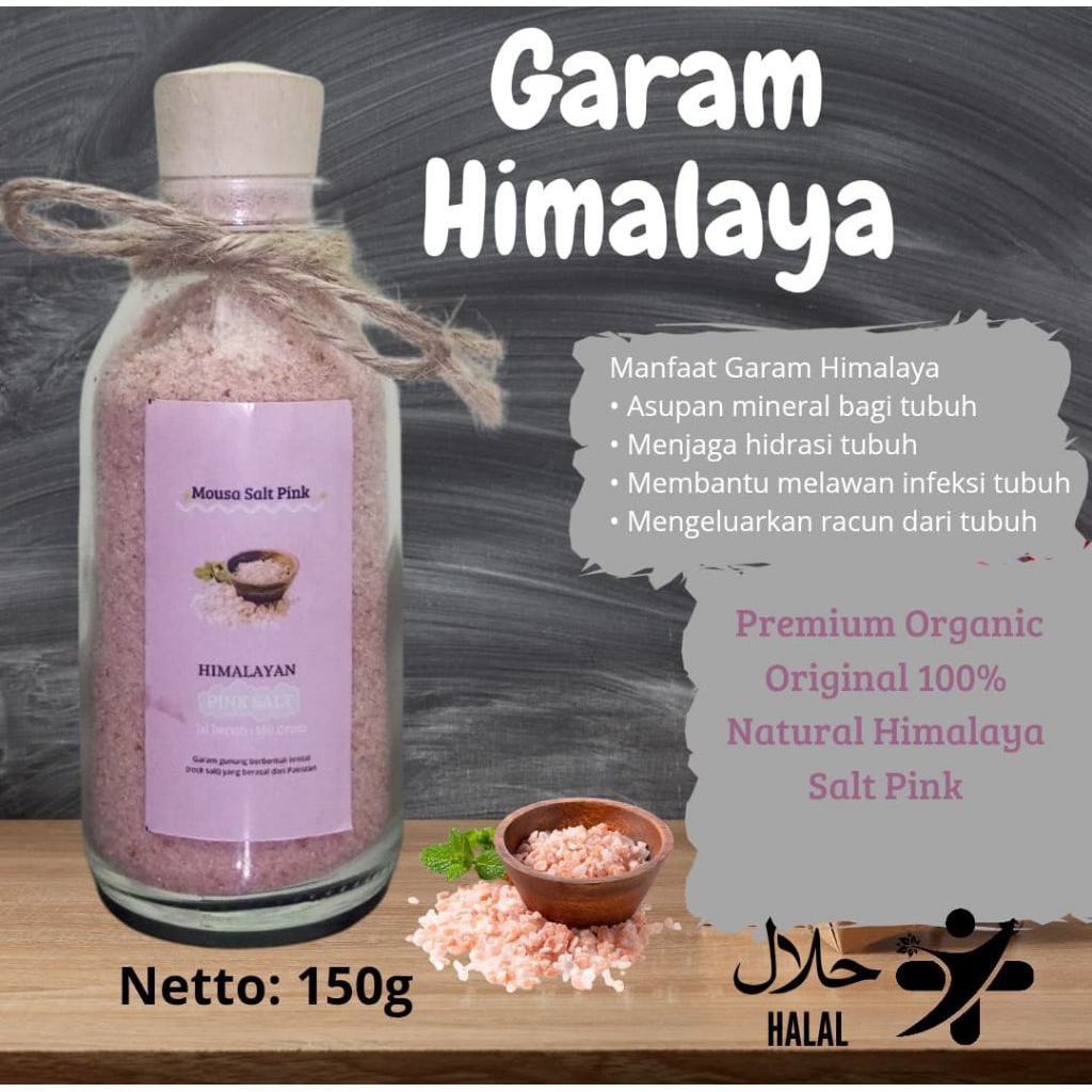 

Garam himalaya Premium Organic Original 100% Natural Himalaya Salt Pink