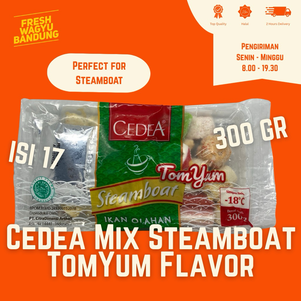 

CEDEA PAKET MIX STEAMBOAT SET 300G DENGAN BUMBU TOMYAM TOM YUM HALAL