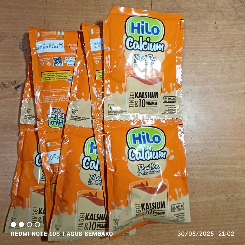 

1 rcg hilo Thai tea isi 10 sachet