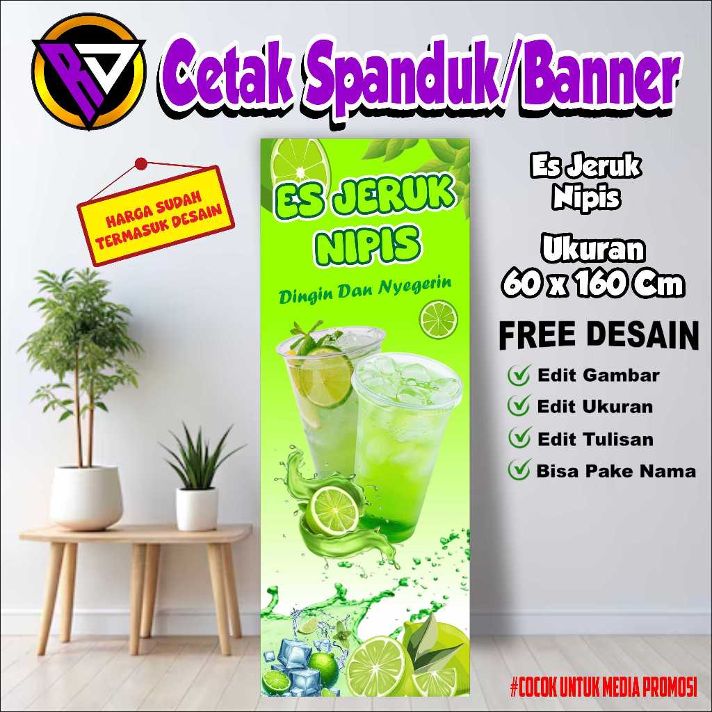 SPANDUK BANNER ES JERUK NIPIS