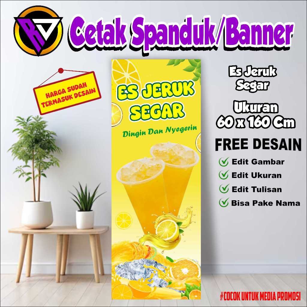 SPANDUK BANNER ES JERUK SEGAR