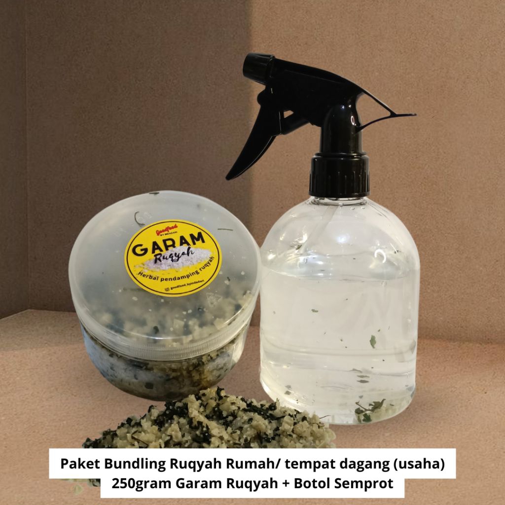 

garam herbal Bidara dan botol semprot