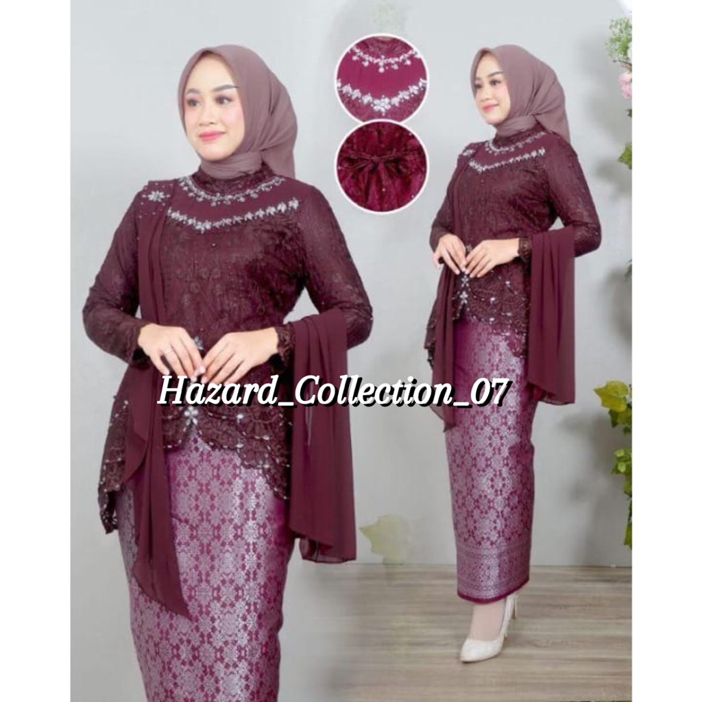 Kebaya Qiyubi / Kebaya Wisuda / Kebaya Modern / Kebaya Payet Mewah