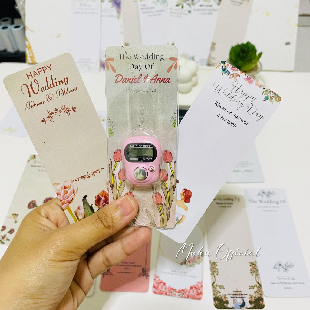 Kartu Tasbih Digital Panjang Aestethic Untuk Mika Bisa Custom Nama Kartu Tasbih Digital Souvenir Wed