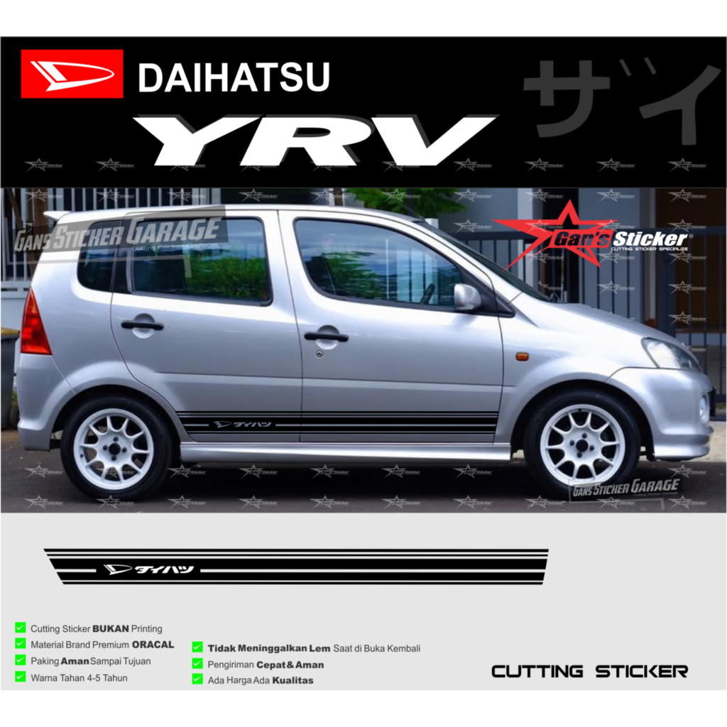 Cutting Sticker Daihatsu yrv