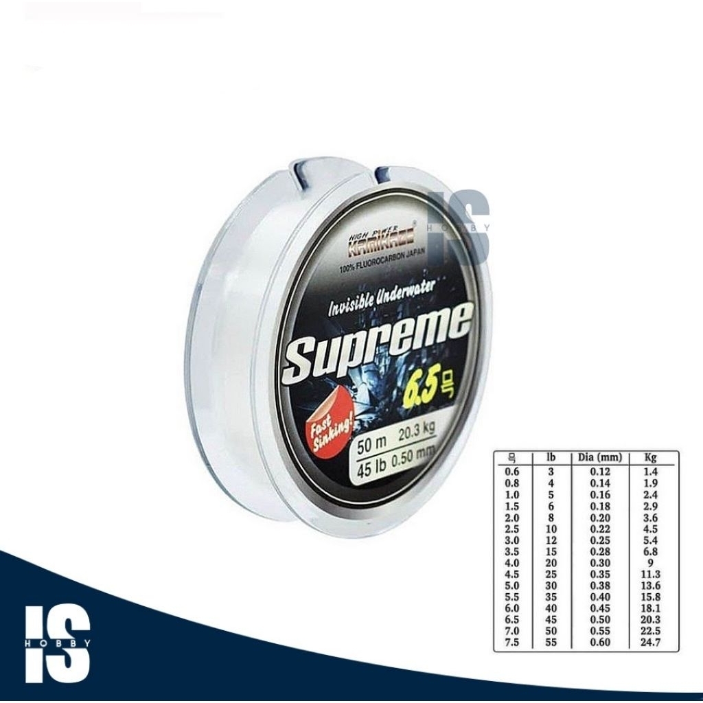 Senar Pancing Leader Kamikaze Supreme Fluoro Carbon