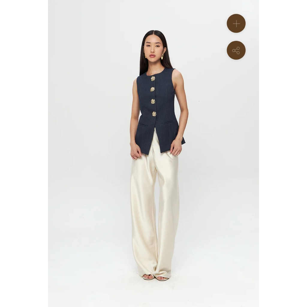 DUMA Denise Vest | Denim Blue Size 2