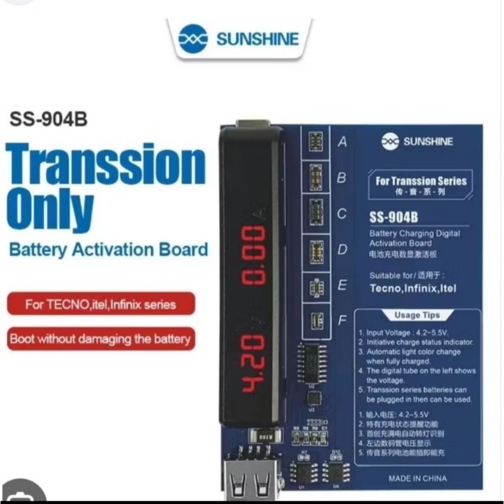 alat tembak batre/alat cas batre tanam/alat pemancing batre tanam/aktivator batre sunshine ss904b fo