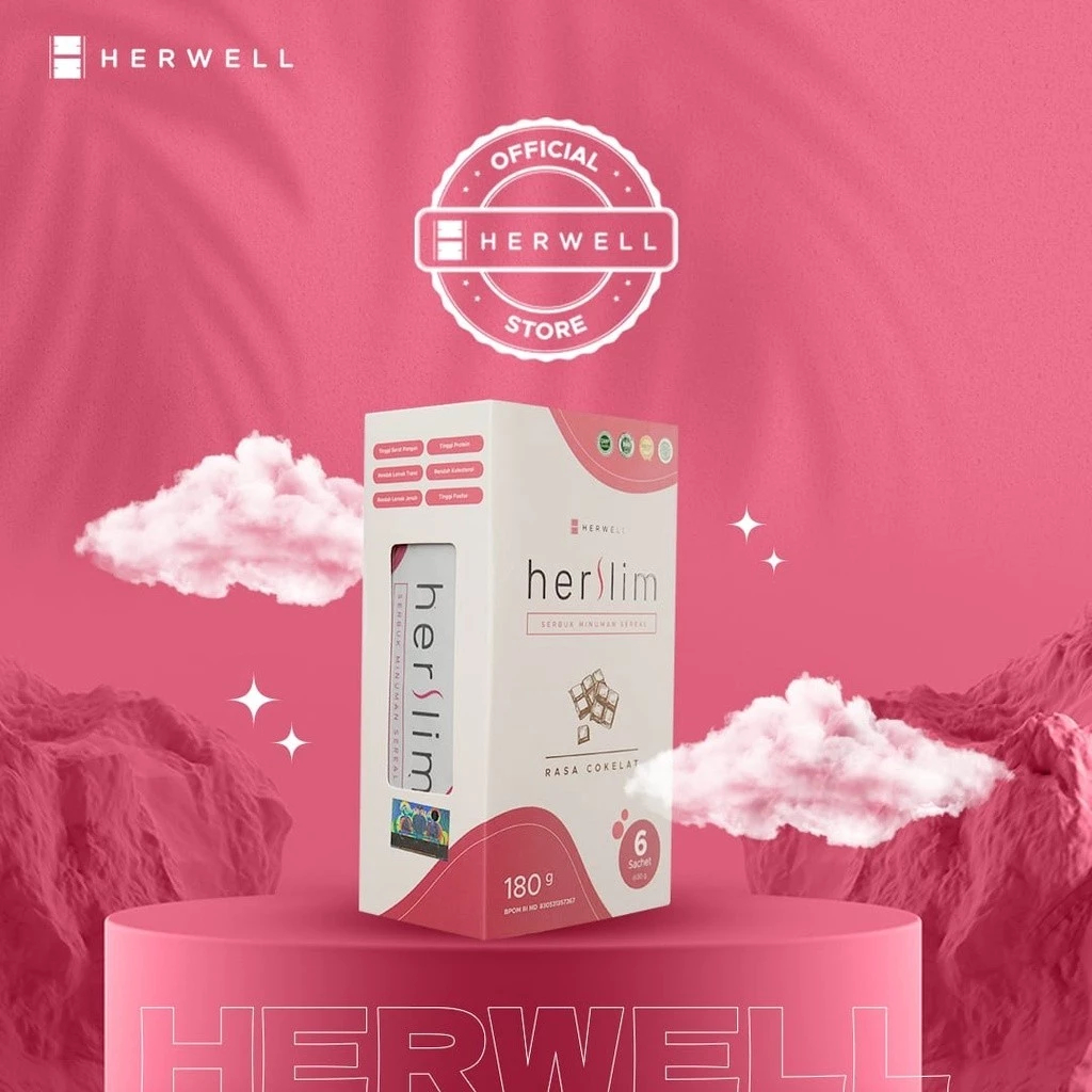 herslim herwell paket hemat 6 porsi herslim by herwell official meal replacement diet susu