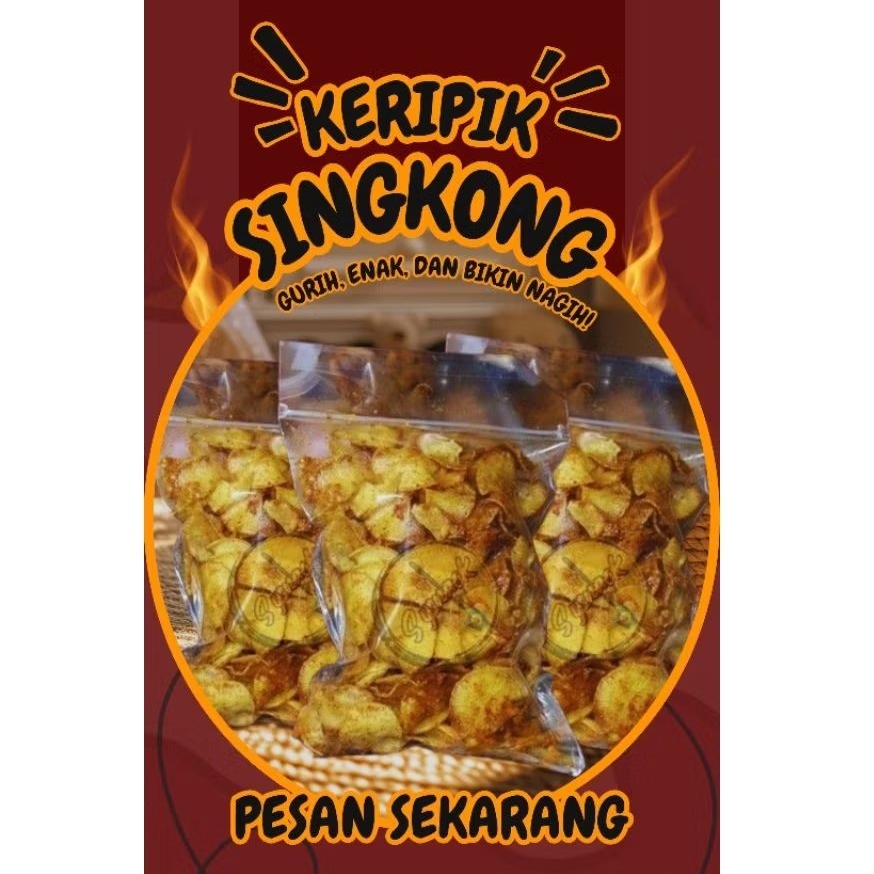 

[ BISA COD ] Keripik Singkong Pedas Kriwil 150 Gram Keripik Singkong Balado