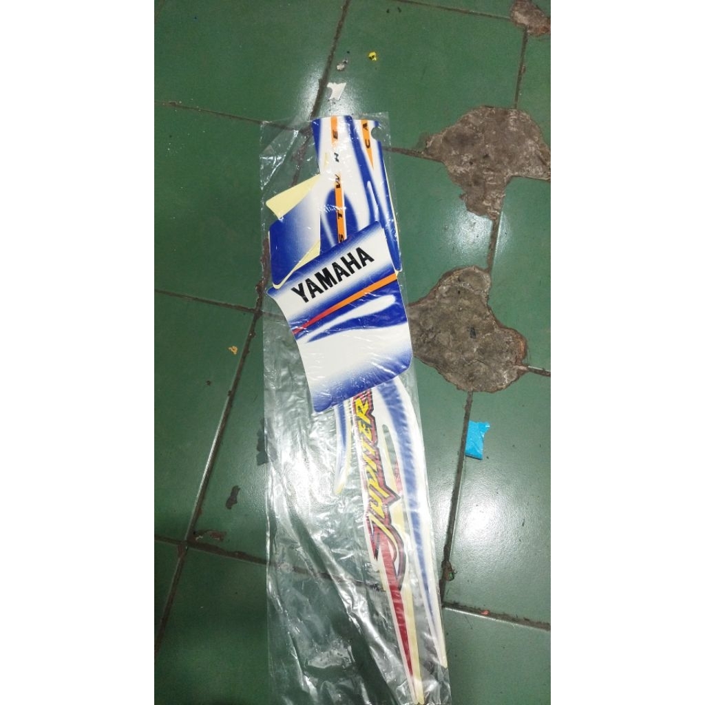 lis striping motor standar ORI Yamaha Jupiter z CW tahun 2005 biru
