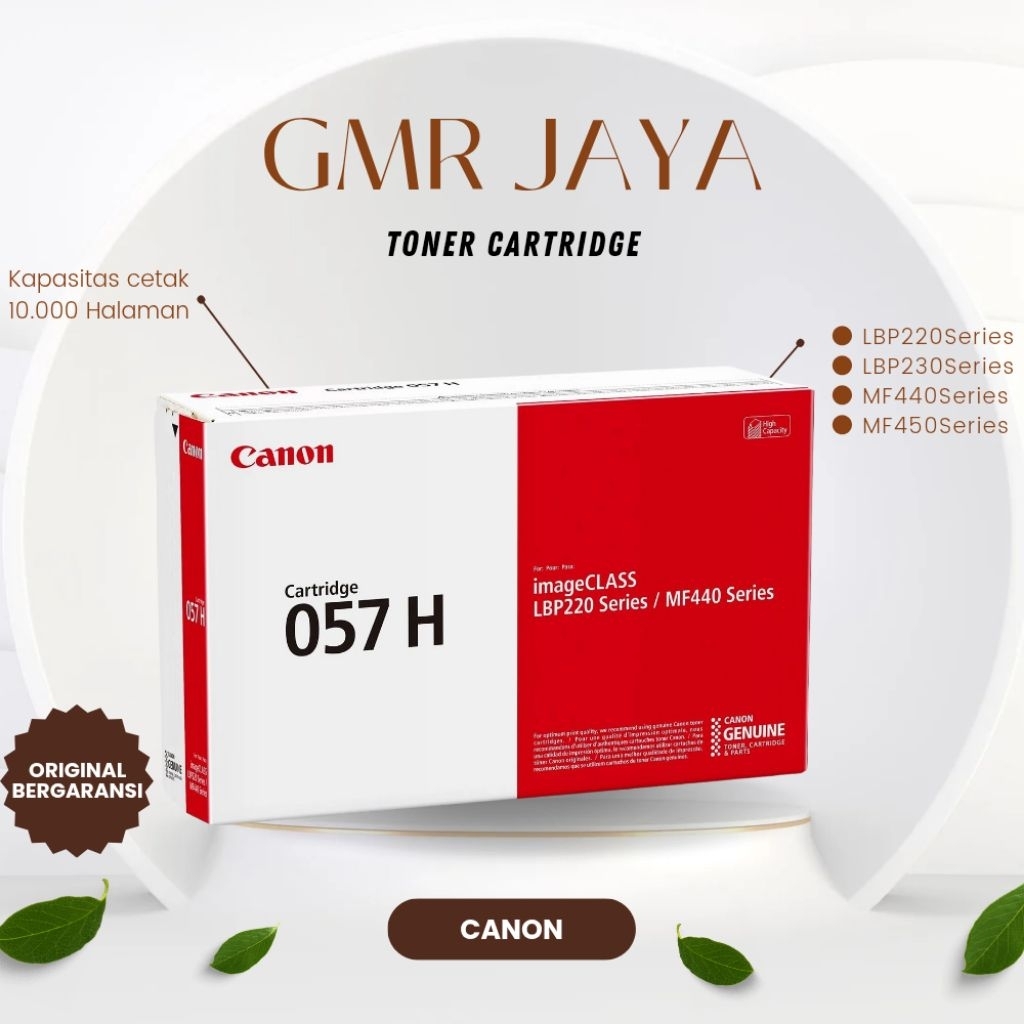 Toner canon 057H original / Toner cartridge canon 057H Hight Capacity original / Toner printer canon