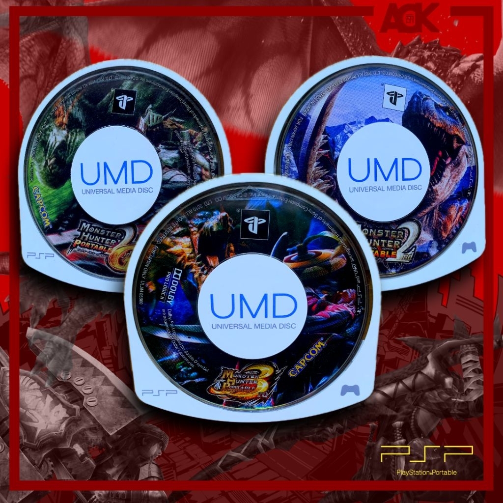 UMD Original Game Monster Hunter 2 / Monster Hunter 2G / Monster Hunter 3 PSP 1000 / PSP 2000 / PSP 