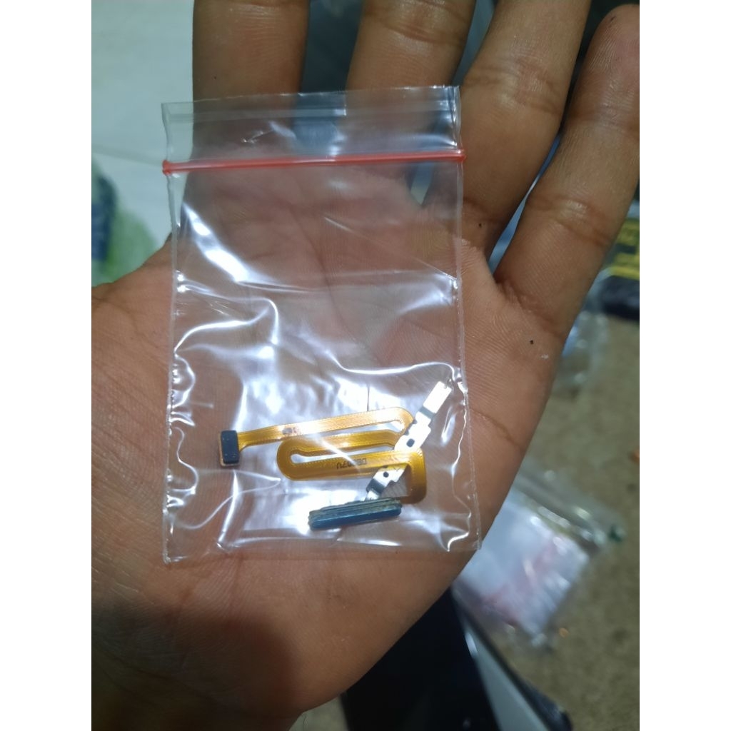 fingerprint samsung a12 ori biru