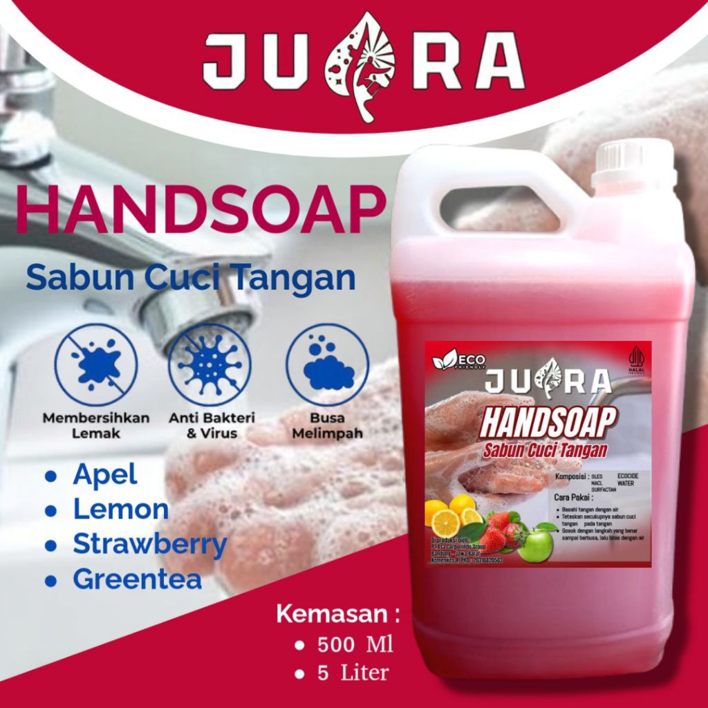 PROMO JUARA Sabun Cuci Tangan 5Liter - Handsoap JUARA - Sabun Cuci Tangan 5 Liter