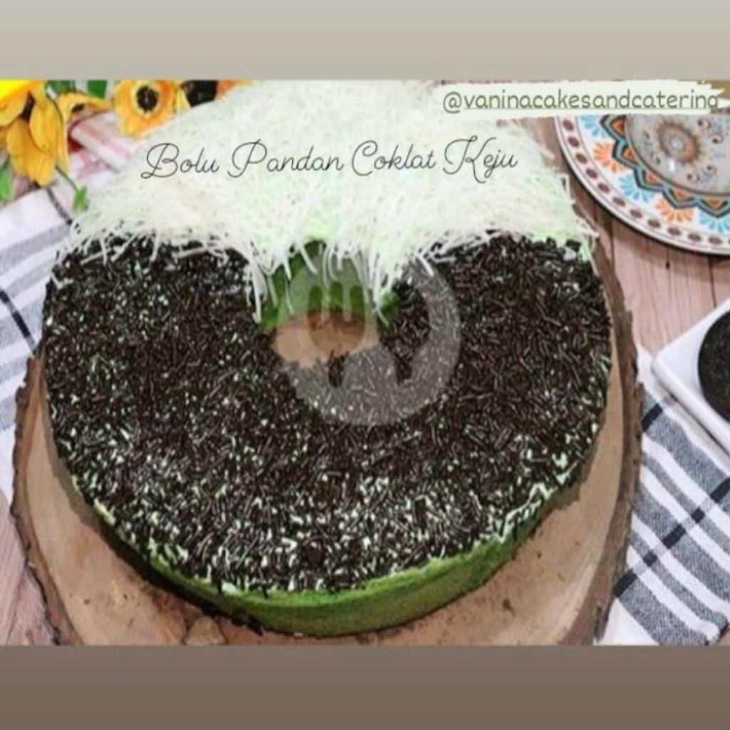

Bolu Pandan Coklat Keju / Pandan Chocolate Cheese Cake