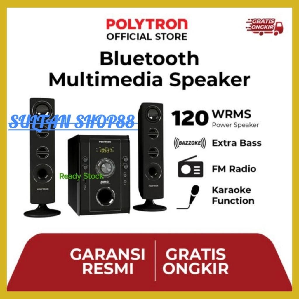 POLYTRON PMA9526/B SPEAKER BLUETOOTH MULTIMEDIA I SPEAKER PORTABLE PMA9526/B BAZZOKE BLUETOOTH