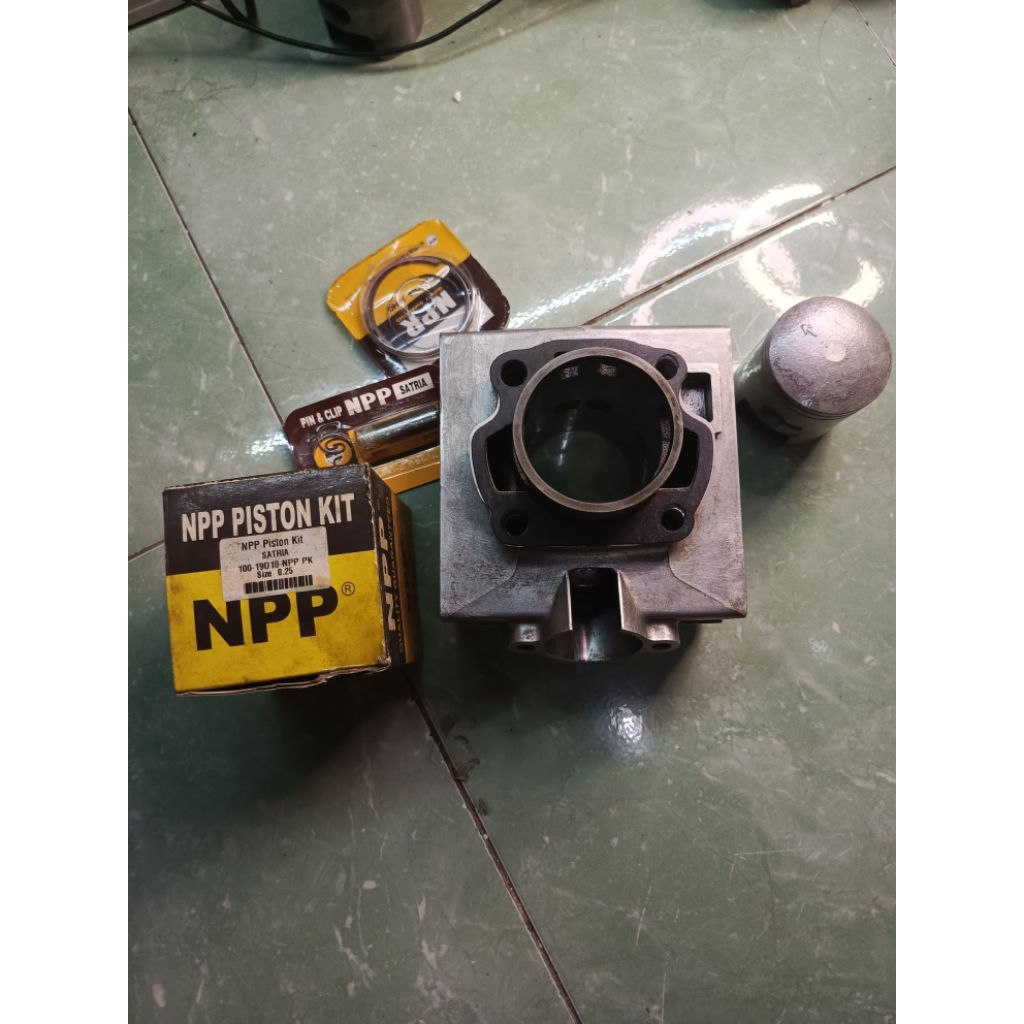 blok cylinder satria 2 tak hiu os 25 original sgp second