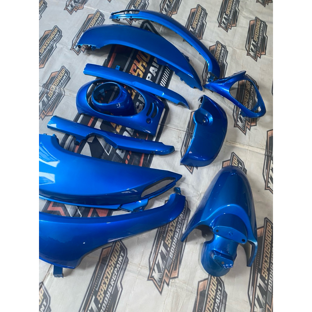 Cover Full Set Body Halus Scoopy Fi Esp Tahun 2013 2014 2015 2016 Warna biru