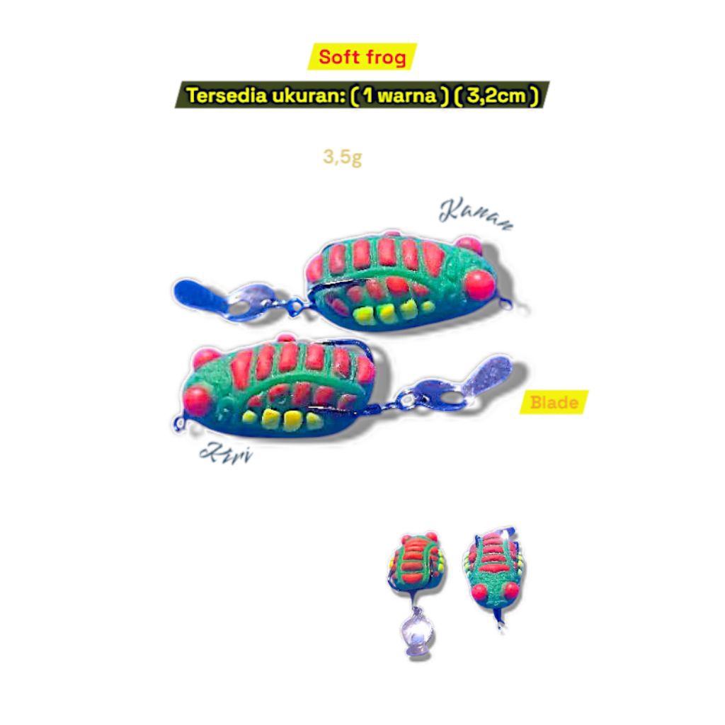 Soft frog lure 3,2cm 3D