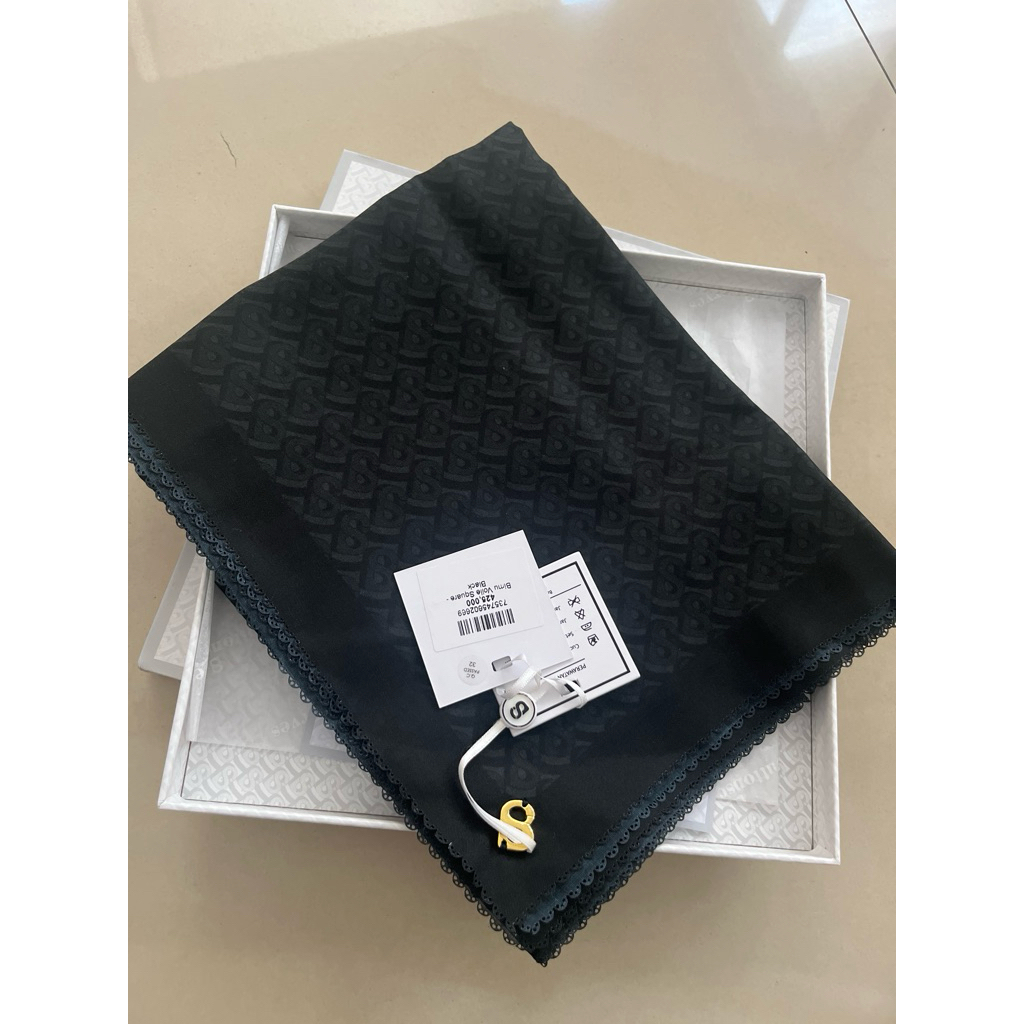 BUTTONSCARVES Bimu Scarf Black New