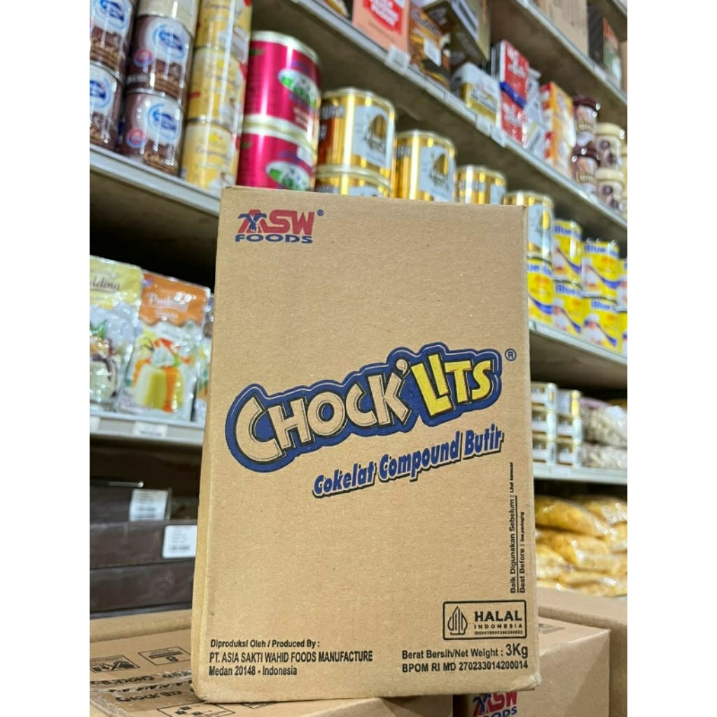 

NSW Chock Lits Coklat Compound Butir ( Ceres Chock Lits ) 3kg