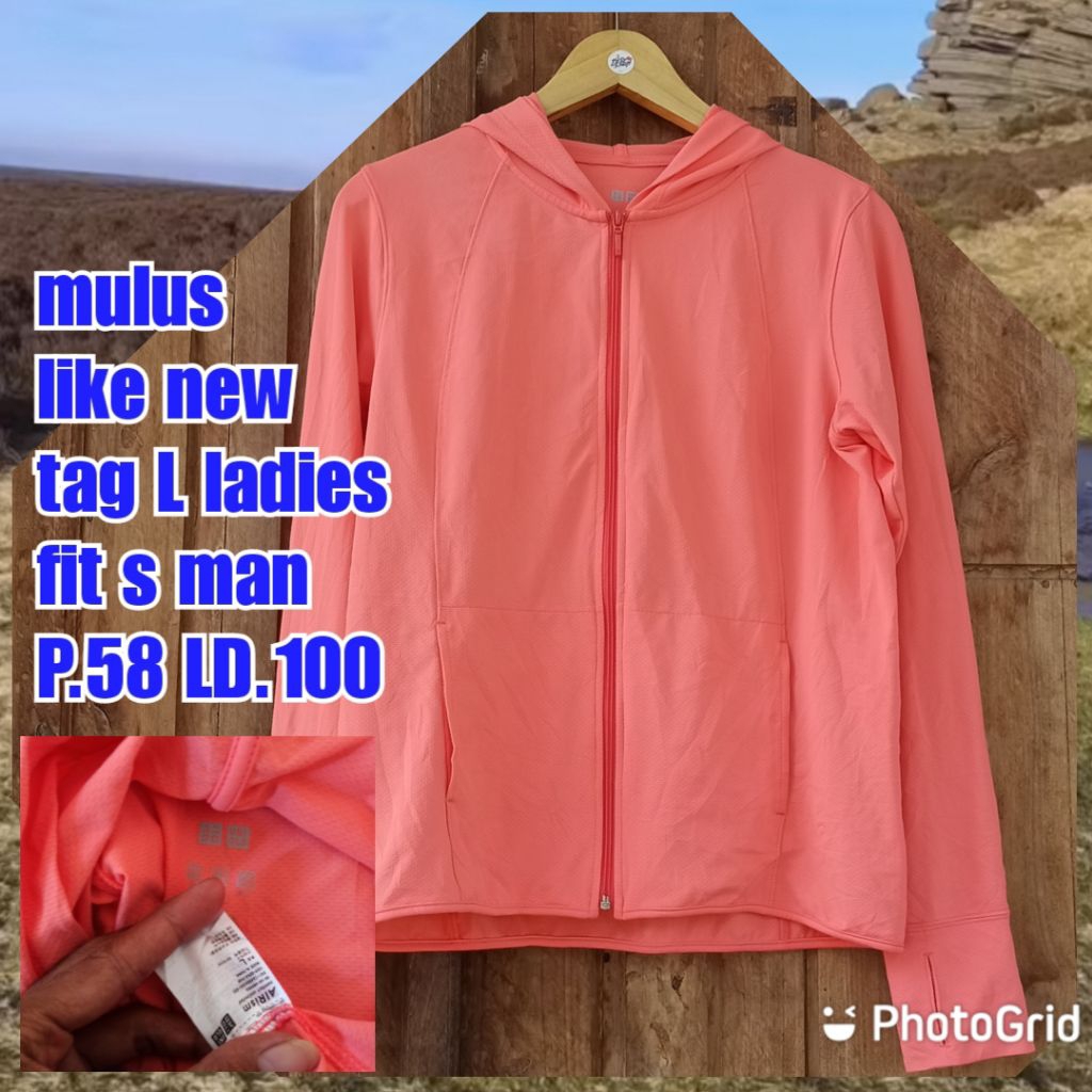 jaket olahraga running senam gowes tekok uniqlo airsm