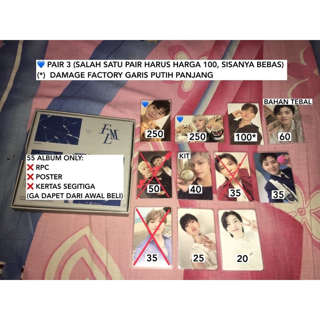 ❗️ CEK DESKRIPSI ❗️ Photocard Seventeen Hoshi trio macan sg20 Woozi ttt kacamata Jun fml kit Hoshi 8