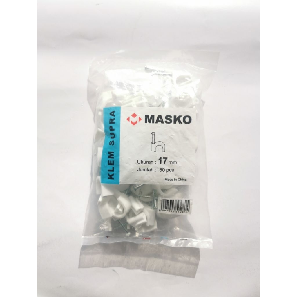 Klem no 17mm Klem Kabel 17mm Klem 17mm Klem Paku No 17mm Klem Paku 17mm Penjepit Kabel 17mm