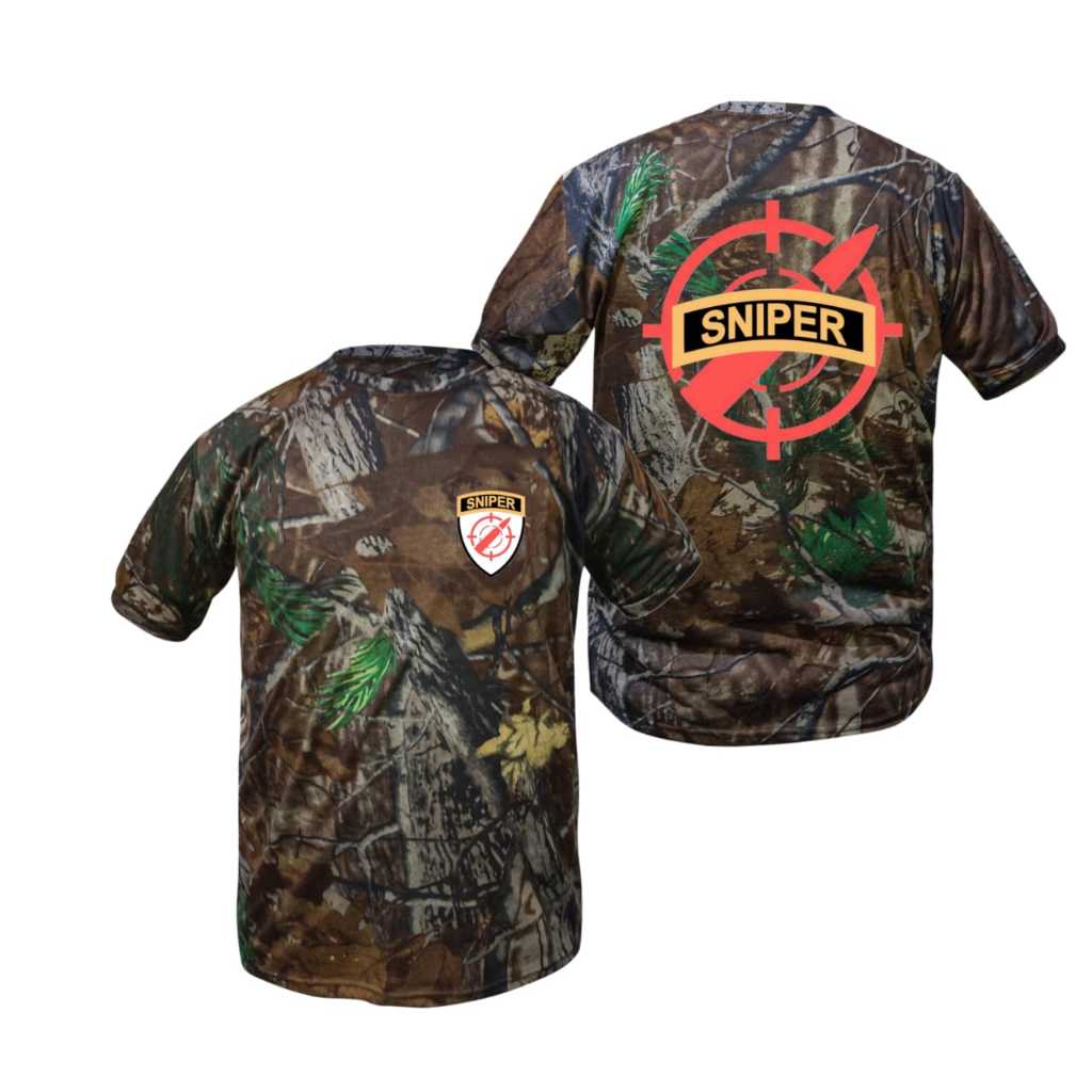 Kaos Camo Sniper oak coklat Lengan Pendek - Gaya Kasual yang Nyaman dan Berkarakter