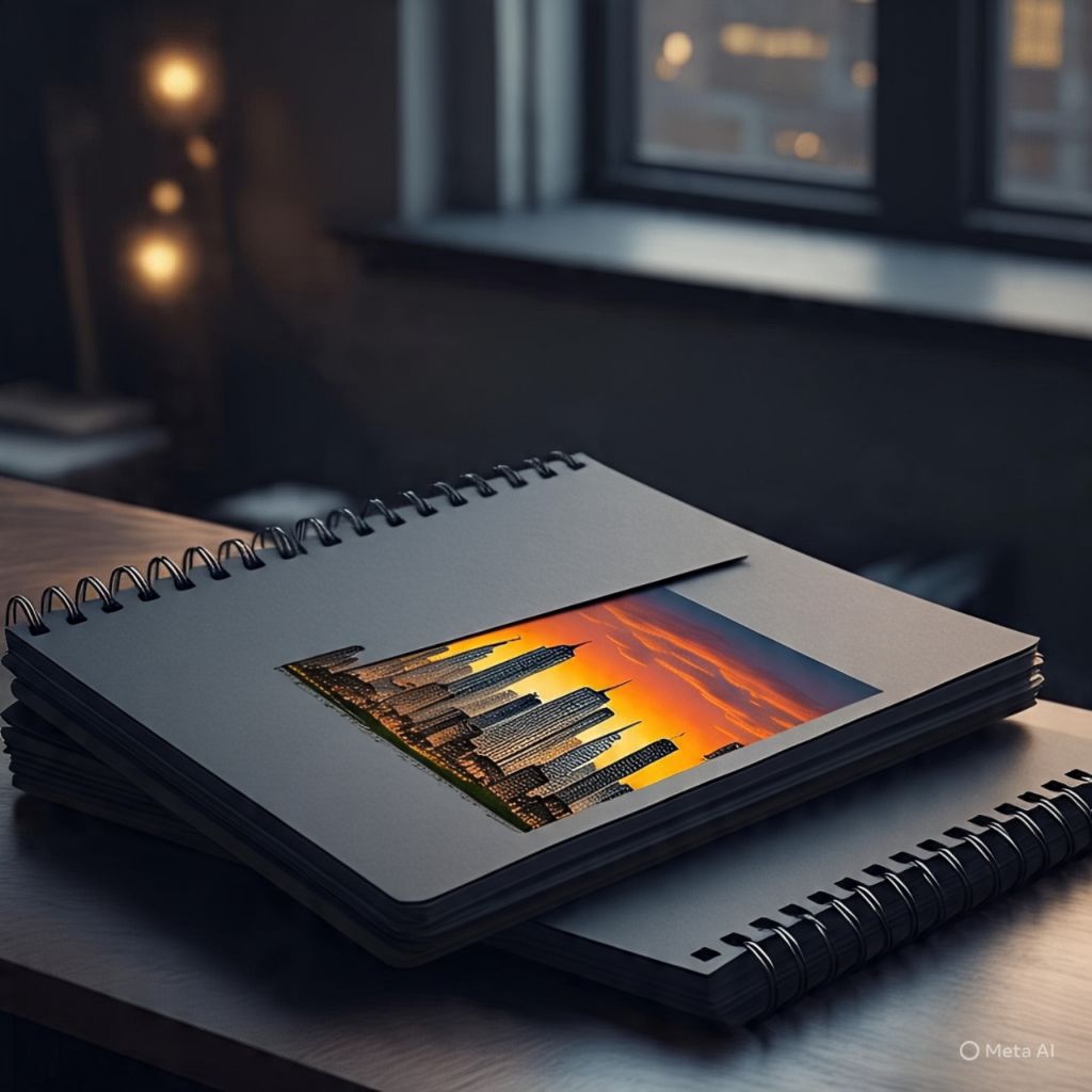 Buku Hitam Polos B5 A5 A6 Sketchbook hitam Buku Sketsa Hitam Sketchbook Black Paper Brusphen.