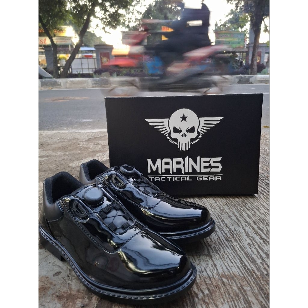PDH KILAP TALI Sepatu PDH Kilap Tali Putar Pria Warna Hitam dan Cokelat Sepatu PDH Kilap Tali Putar 