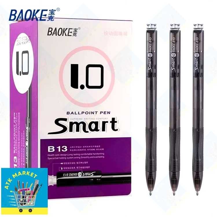 

(MURAH) Pulpen/ Bolpen/ Ballpoint Klik / Retractable BAOKE B-13 1.0mm #Pulpen Murah