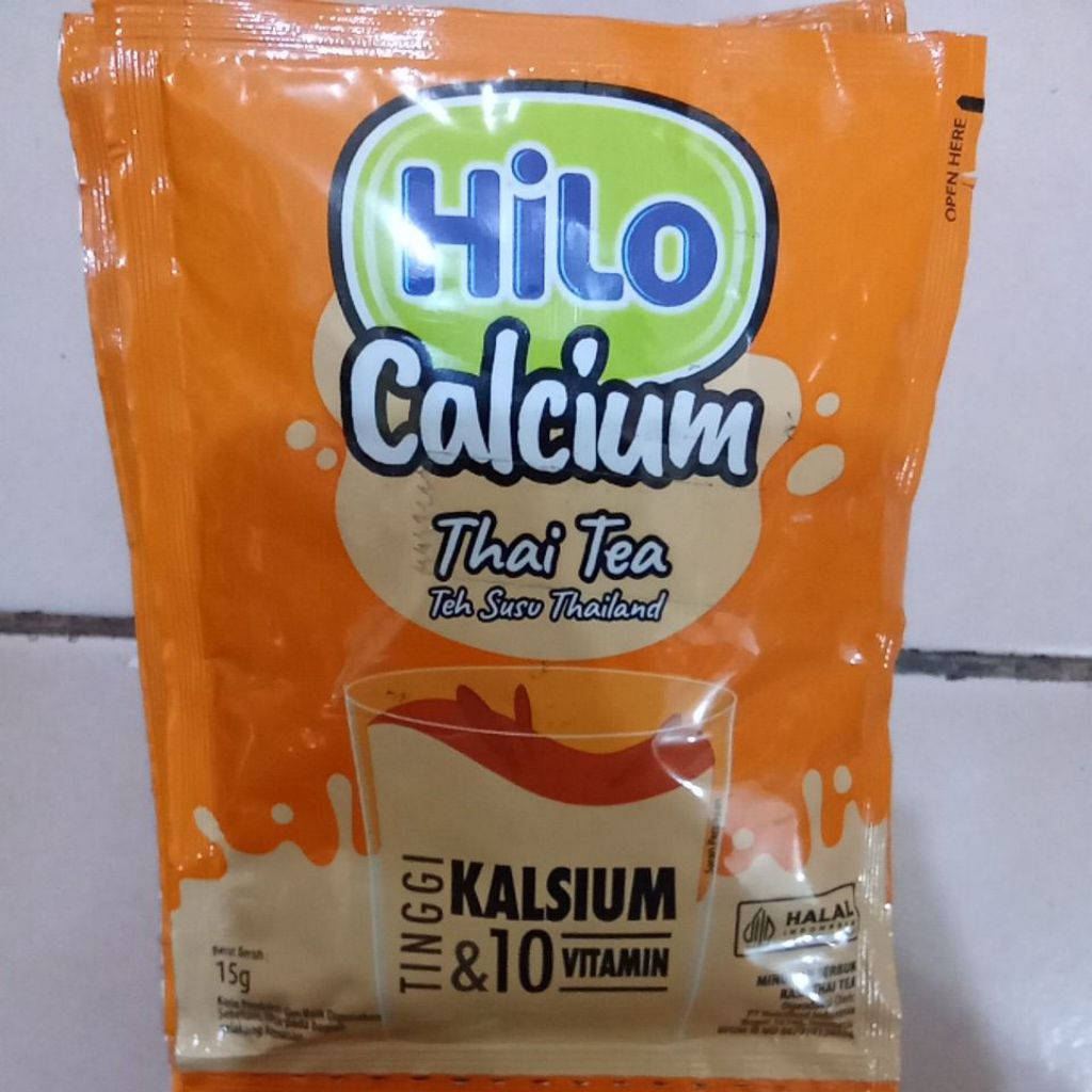 

Hilo Calcium Thai Tea Teh Susu Thailand Renteng Isi 10 Sachet 15gr
