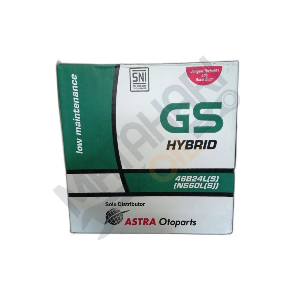 GS HYBRID / AKI BASAH / NS60L(S) / AKI MOBIL / 46B24LS / GS ASTRA